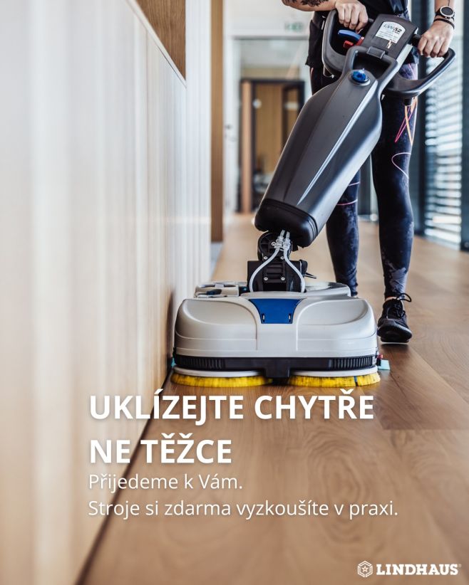 💧 Zkuste si zdarma úklidovou techniku Lindhaus. Přijedeme až k vám – do firmy, obce nebo školy – a ukážeme vám, jak snadný...