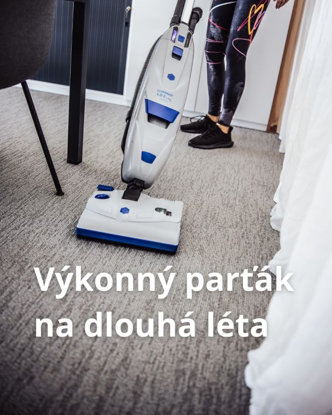 Naše profesionální vysavače Lindhaus využívají dva motory – jeden pro silné sání a druhý pro elektrickou hlavici až s 5...