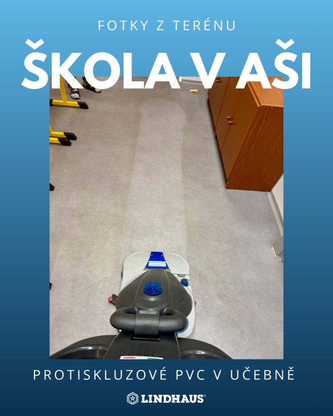 🧽 Čtvrtek z terénu: Škola v Aši Po rekonstrukci mají ve třídách protiskluzové PVC – skvělý bezpečný povrch, ale… taky...